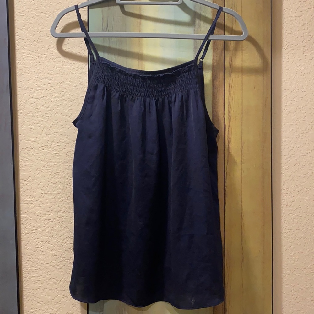 Anthropologie Navy blue Spaghetti strapped top